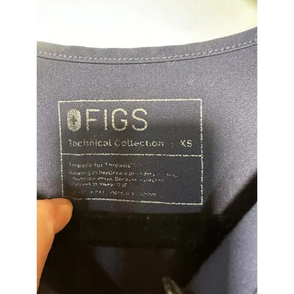 Womens Figs Techinal Collection Sz Xs Navy Blue Professional Career Medical - Picture 2 of 4